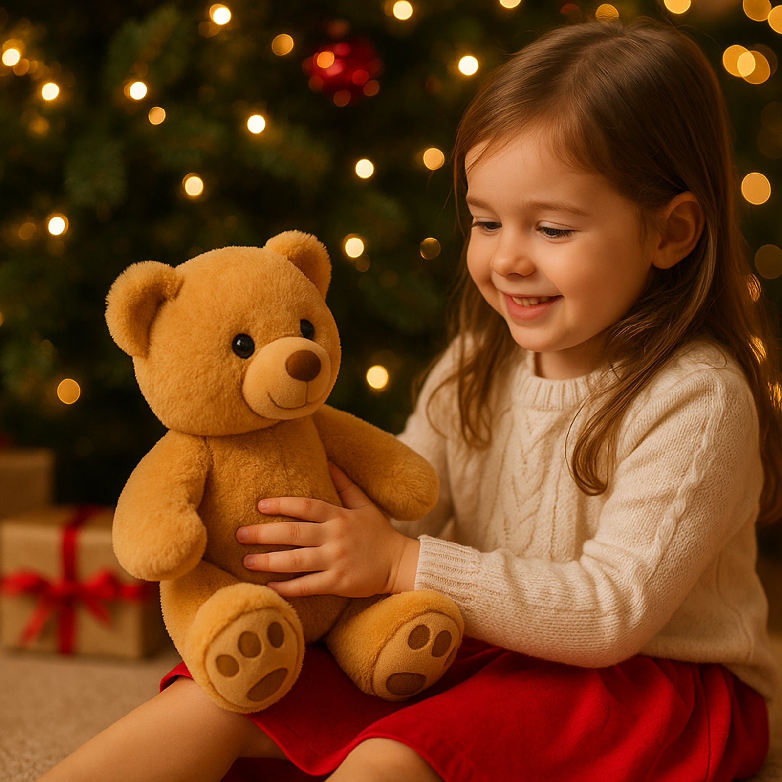 Adorable Orange Plush Bear
