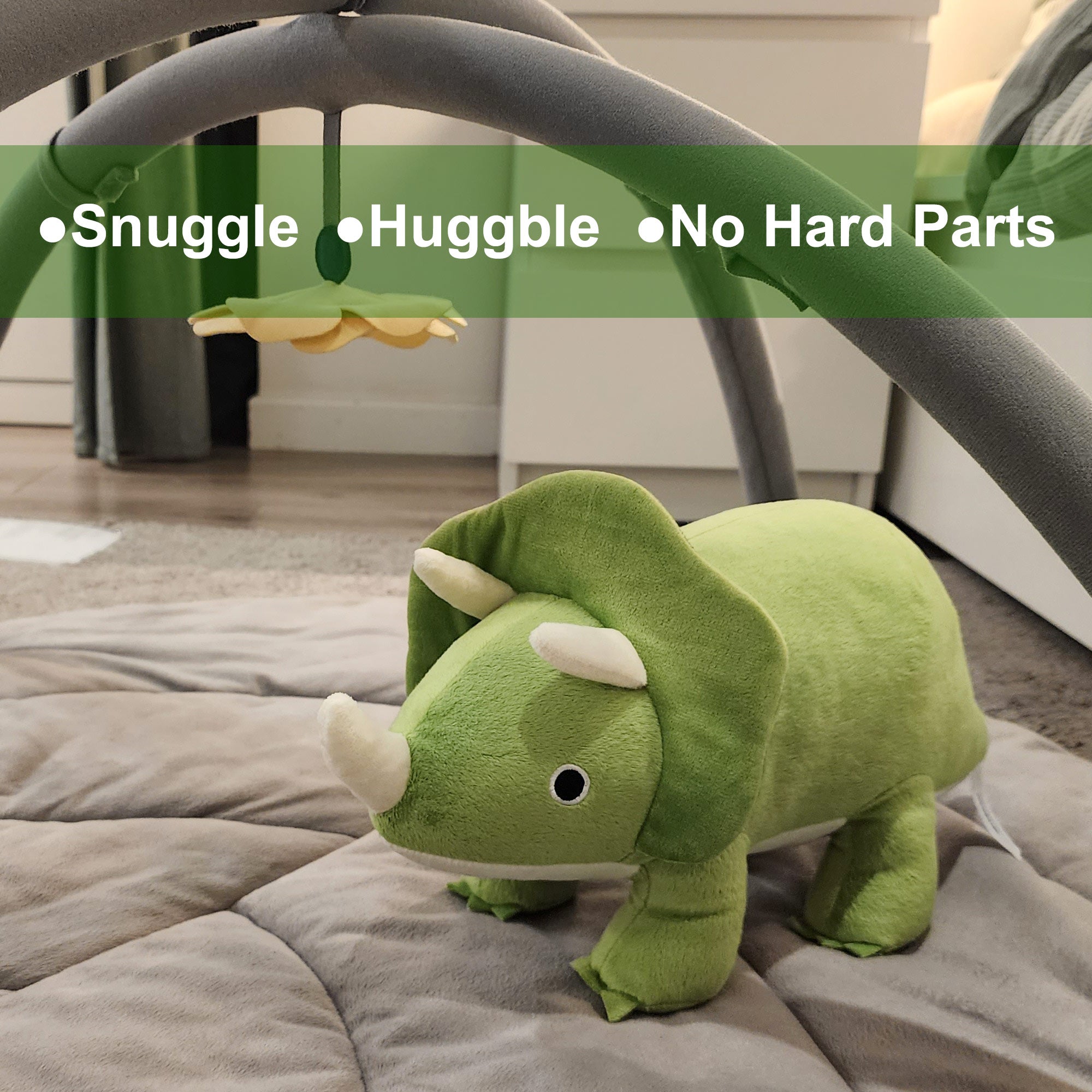 Green Friendly Triceratops
