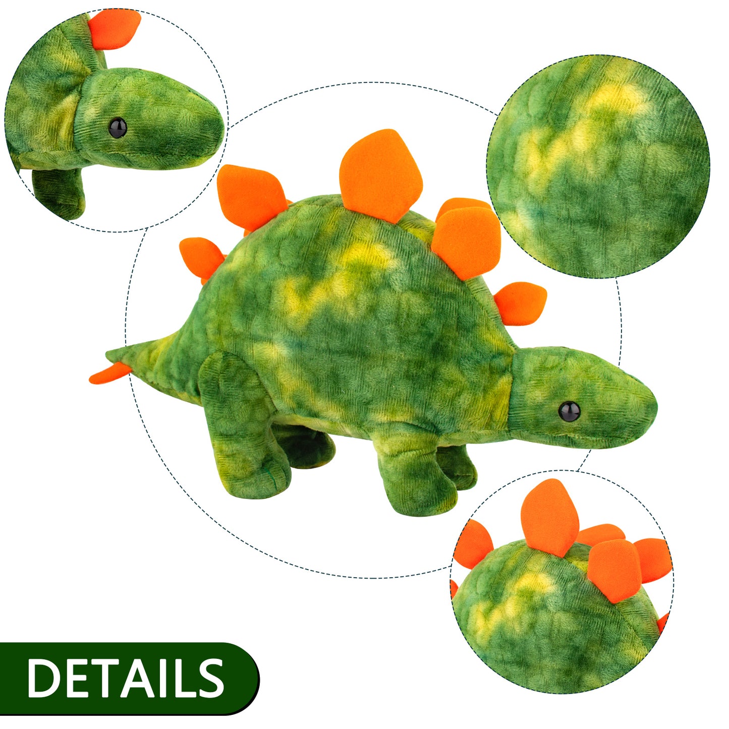 Cute Green Stegosaurus