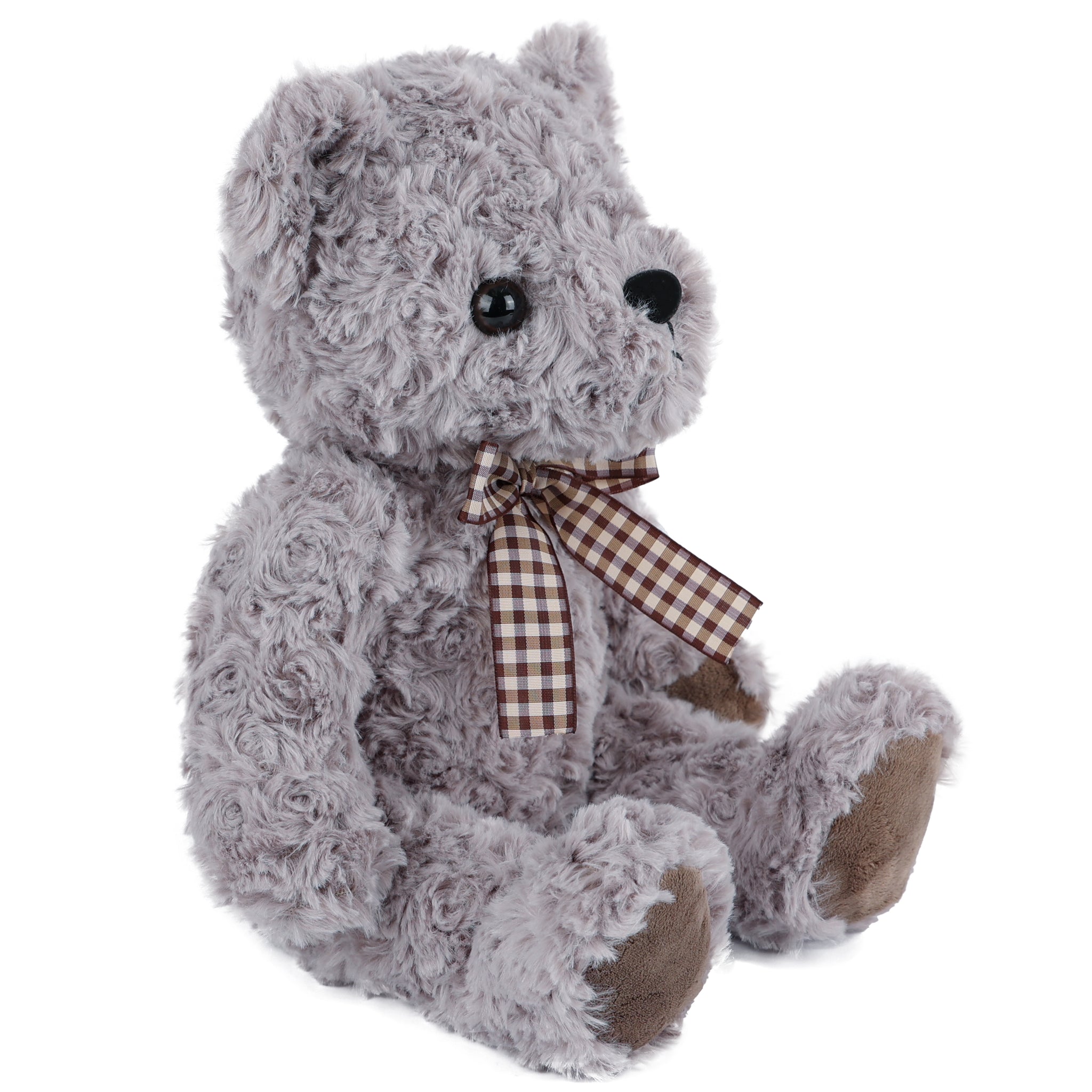 Adorable Grey Plush Bear